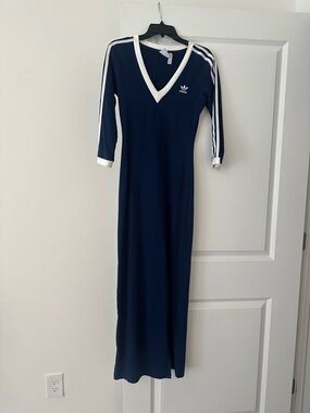 adidas | Dresses | Adidas Sky Blue Teedress With White Accents | Poshmark